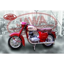 Ceduľa Jawa motorka