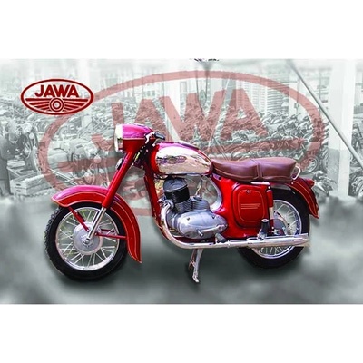 Ceduľa Jawa motorka