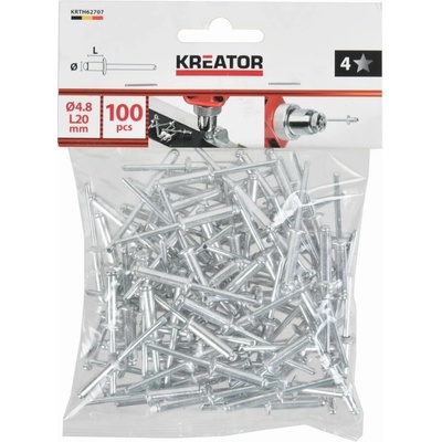 Trhací nýty 4,8x20mm 100ks KREATOR KRTH62707