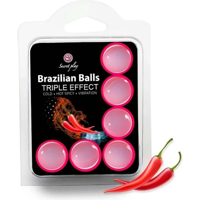 Secretplay - secretplay cosmetic Secret play set 6 brazilian balls triple effect