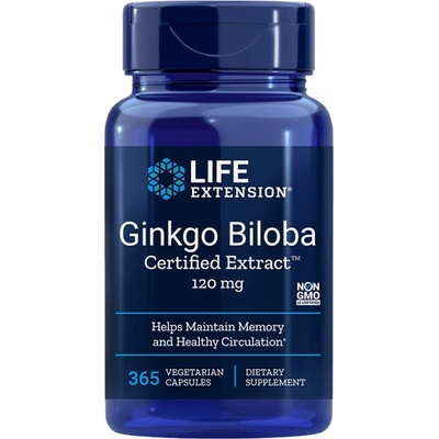 Life Extension Ginkgo Biloba Certified Extract 120 mg [365 капсули]