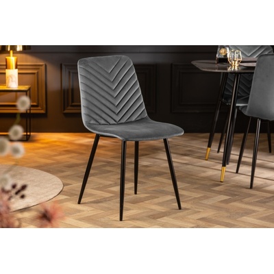 FurniGO Amazon sametově šedá