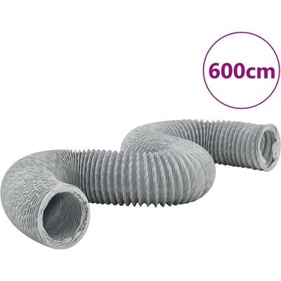 vidaXL Шлаух за въздуховод, PVC, 6 м, Ø20 см (4008061)