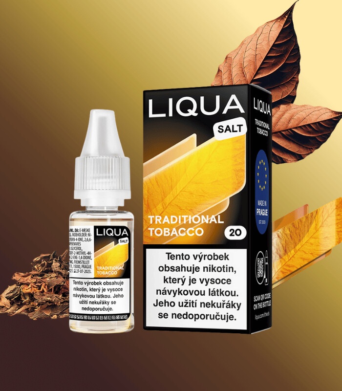 liqua traditional tobacco Liqua Salt Traditional Tobacco 10 ml 20 mg od 174 Kč