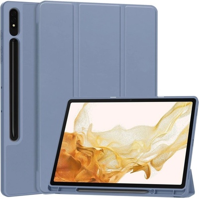 Vsetkonamobil 62806 LEATHER Zaklápací obal pre Samsung Galaxy Tab S9+ / S10+ modro-šedý