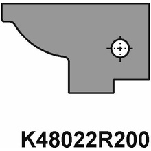 VBD pro sadu fréz na dveře - dlouhý čep K48022R200