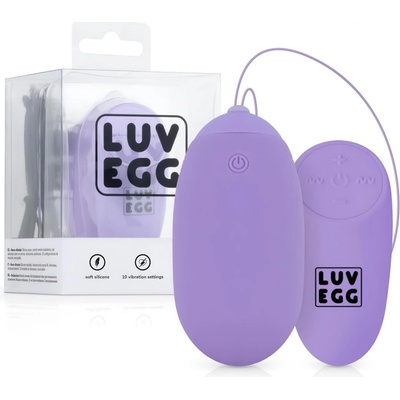 Luv Egg XL - akumulátorové vibračné vajíčko s rádiom fialové