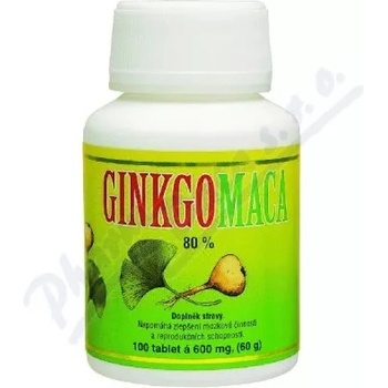 HEMANN Ginkgo maca bylin.tablety á 600mg 100 tbl