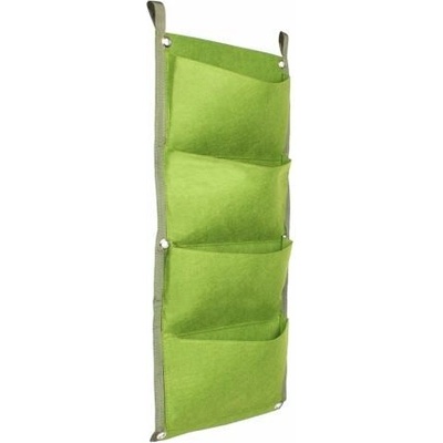 Vertical Grow Bag 4 textilné kvetináče na stenu zelená