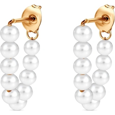 SAVICKI Обеци Célamare: злато, перли