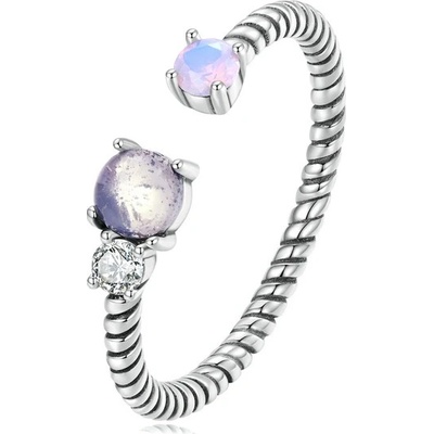 P&J Jewellery Stříbrný prsten s Měsíčním kamenem SRUNI35