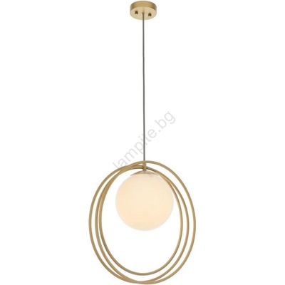 Endon Lighting 92488 - Пендант на кабел EMILIO 1xE27/10W/230V златист/бял (EN0451)