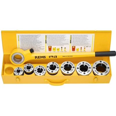 Rems eva Set. R 1/2 - 1 1/4" Ručná závitorezná súprava na rúrkové závity