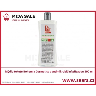 Bohemia Cosmetics tekuté mýdlo s antibakteriální přísadou 500 ml