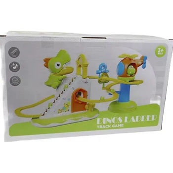 Man Yuk Toys Динозавърски комплект с писта със светлинни и звукови ефекти (1026-123)