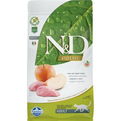 N&D Prime Cat Adult Wild Boar and Apple 1,5 kg