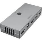 Hama KVM превключвател Hama Connect2Switch, 4-портов, USB, HDMI, Вкл. кабели (HAMA-200135) - hits
