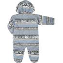 Baby Service Zimná dojčenská kombinéza Etnik zima šedo-modrá