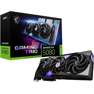 MSI GeForce RTX 5080 GAMING TRIO OC 16GB GDDR7 256bit (RTX 5080 16G GAMING TRIO OC)