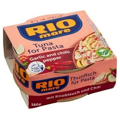 Rio Mare For Pasta Tuniak v olivovom oleji s cesnakom a chilli 160 g