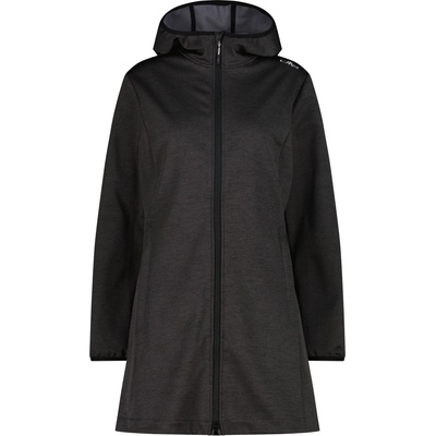 CMP Дамско софтшел яке CMP Women's Woman Parka Fix Hood Softshell jacket - Nero Melange - размер 48 (EU) (103-2544-0118)