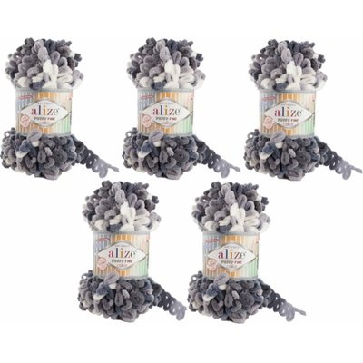 alize Puffy Fine Color SET 5925 Плетива прежда (28405925-ALIZE-SET)