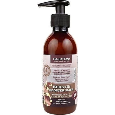 Herbal Time Keratínová hair booster maska s orechom 240 ml