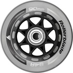 Rollerblade 90mm/sg9 wheel/bearing xt (8pcs) сиво, черно (06953300080)