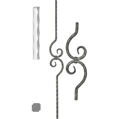 DOPRODEJ tyč 12 x 12 mm, 110 x 900 mm