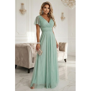 numoco basic Дълга рокля с брокат в цвят мента 635-8nmc-2805 - Мента, размер uni