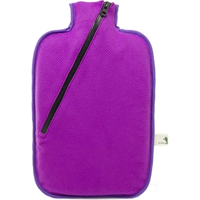 Hugo-Frosch Termofor Eco Classic Comfort sa softshellovým obalom na zips fialový