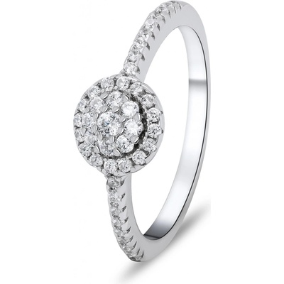 Brilio Silver Nádherný stříbrný se zirkony RI029W