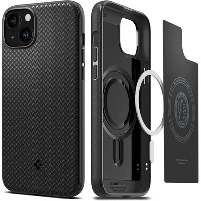 Кейс Spigen Mag Armor за iPhone 15, матово черен (8809896751360)
