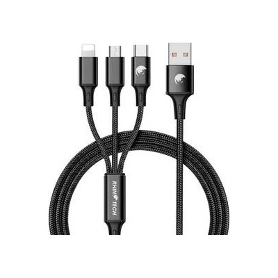 RhinoTech RTACC321 3v1, USB/Micro USB, Lightning, USB-C, 1,2m