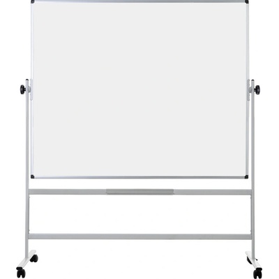 Bi-Office Mobilná otočná obojstranná biela popisovacia tabuľa, magnetická, 1800 x 1200 mm