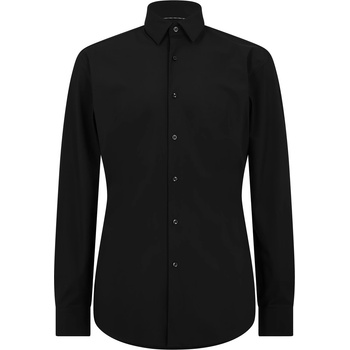 HUGO BOSS Риза с дълъг ръкав Boss Men's P-Hank Poplin Long Sleeve Shirt - Black