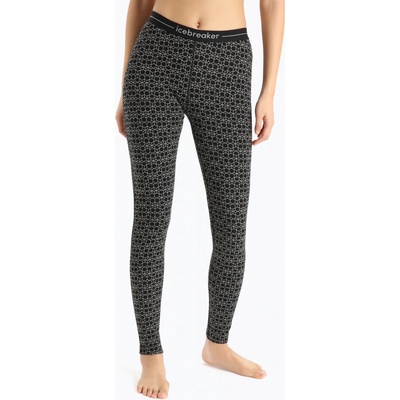 Icebreaker W 250 Vertex Leggings Alpine Geo BLACK/SNOW/J