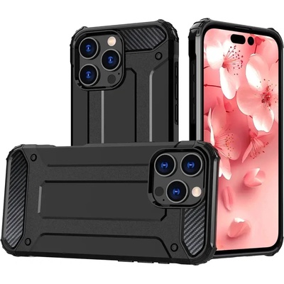 HQWear Калъф Hybrid Armor iPhone 16 Pro - черен (Hybrid Armor iPhone 16 Pro black)