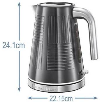 Russell Hobbs 25240-70 Geo Steel 1, 7 литров електрически чайник 2400 W (23855016002)