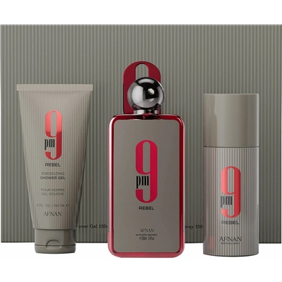 Afnan 9 PM Afnan 9 PM Rebel EDP 100 ml + deodorant s parfemací 150 ml + sprchový gel s parfemací 150 ml