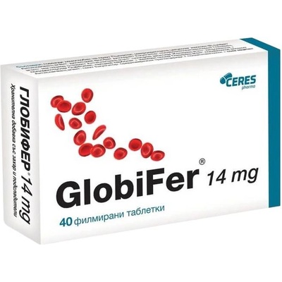 Abo Pharma GlobiFer, 14 mg, 40 таблетки, Abo Pharma