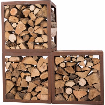 RedFire BOX HODR stylový ocelový dřevník stohovatelný 88518 – Zboží Dáma