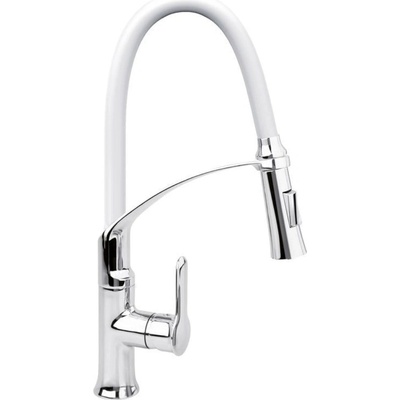 TOYA Висок смесител за кухня Шарп с подвижен чучур, цветен