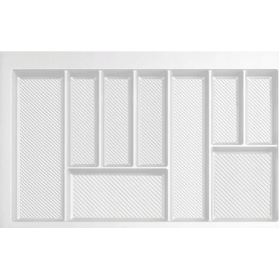 Organizér na příbory do zásuvky 80 cm organizér bílý REJS MAX 750x490 mm