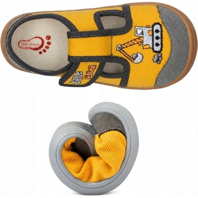 3f freedom for feet detské papuče na suchý zips viacfarebné