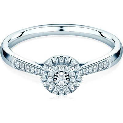 Savicki Zásnubný prsteň biele zlato diamant SAVR77472 W
