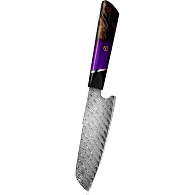 IZMAEL Damaškový kuchynský nôž Tokiwa Small Santoku 12.5 cm