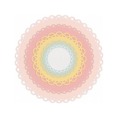 Dalprint Cutting dies - circles with frill 5pcs