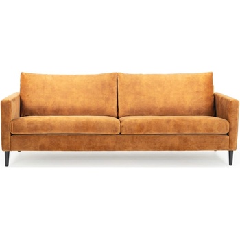 Scandic Жълт кадифен диван 220 cm Adagio - Scandic (13054SN-gold)