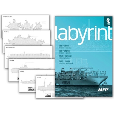 MFP Paper s.r.o. omaľovánky A4 Labyrint lode s tajničkou 5300983